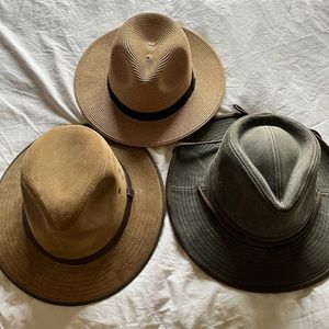 Three outback hats Size M